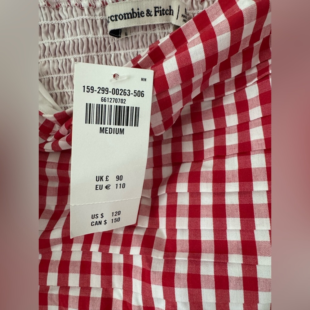 Abercrombie & Fitch puff sleeve dress NWT - Picture 5 of 6